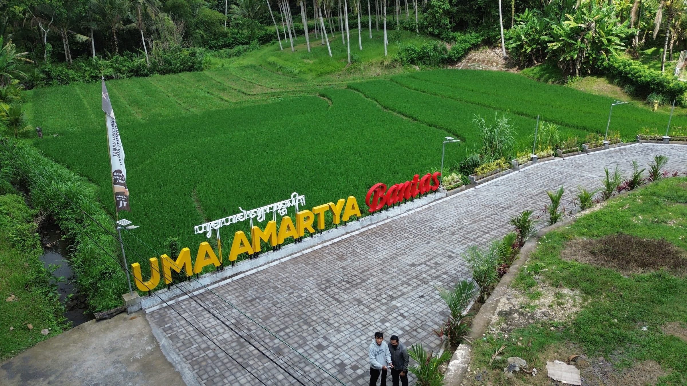 Kavling Uma Amartya Bantas dari udara